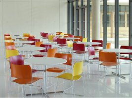 40/4 stacking chair by Howe