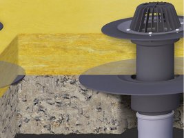 Gravity roof drainage