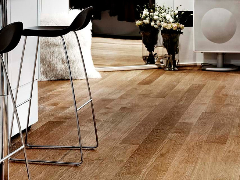 Textured Oak Plank Flooring