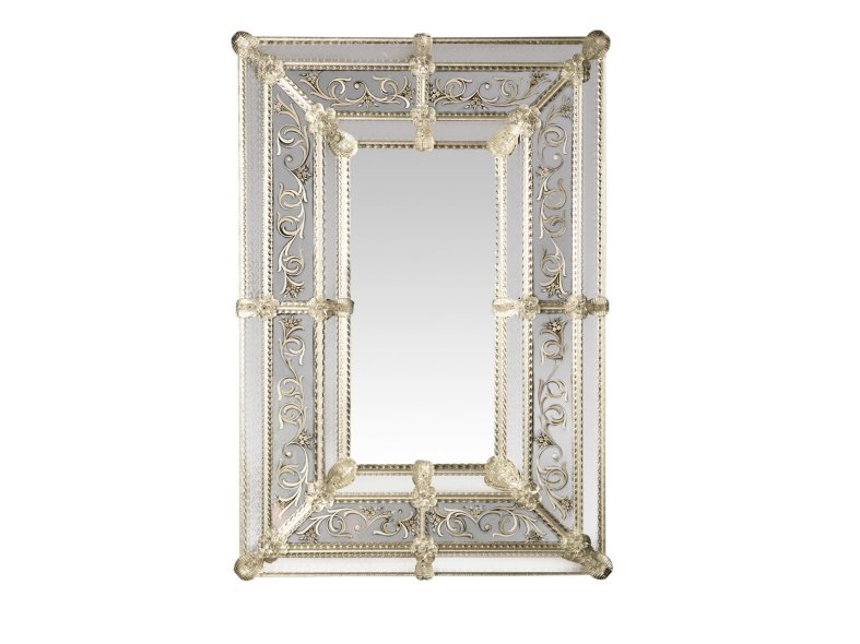Inciso Venetian Glass Mirror