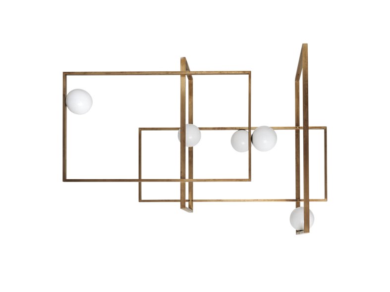 Mondrian Glass Chandelier