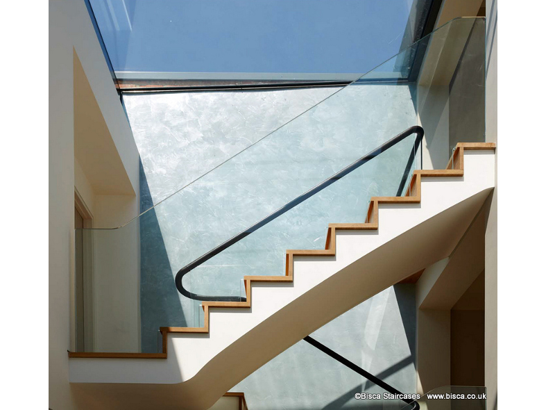 Multi-flight Atrium Staircase designed for an Edwardian town house 