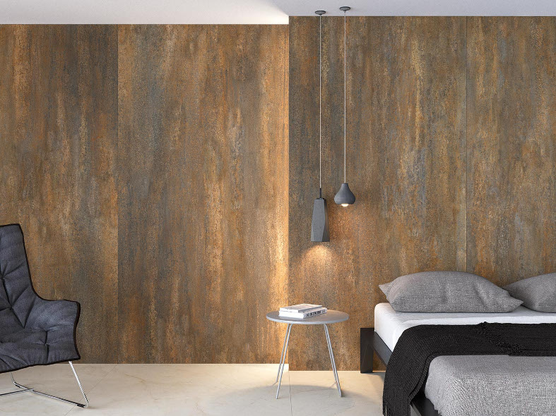 Copper-effect porcelain by Baldocer