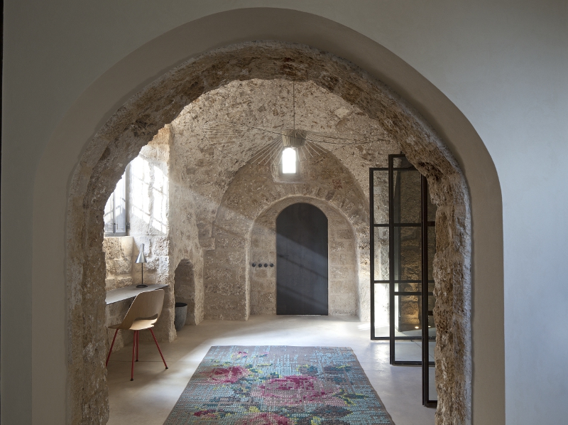 Modern renovation of 17th century house in Israel by Pitsou Kedem Architects