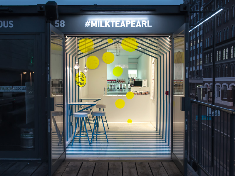 Milk Tea & Pearl, Box Park London, by Atelier YAO