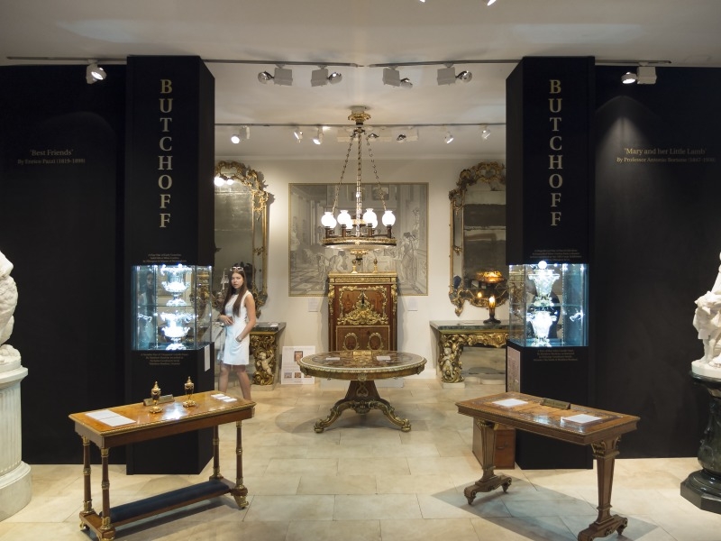 Remote controlled spotlights light astounding collections of fine art and sculpture