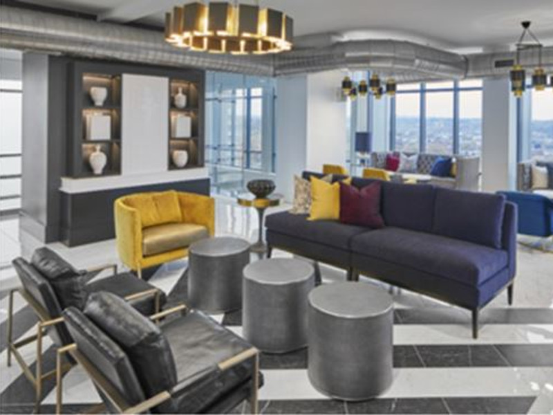 Skyline Lounge at the DelRay Tower Apartments in Alexandria, Virginia